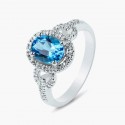 Bague Roadwin Fine Jewellery, or blanc