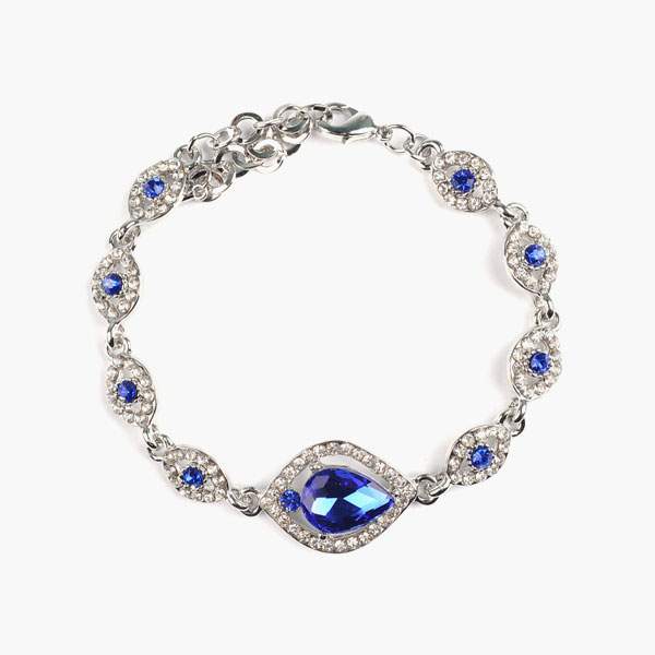 ROADWIN esable0179  Sapphire and diamond bracelet